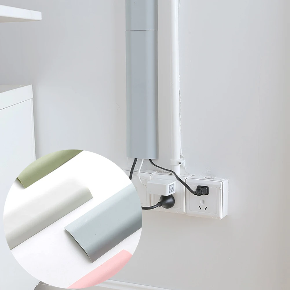 Safe Hide TV Cable Cover Wire Cord Tidy Wall Kit Computer Cable Home