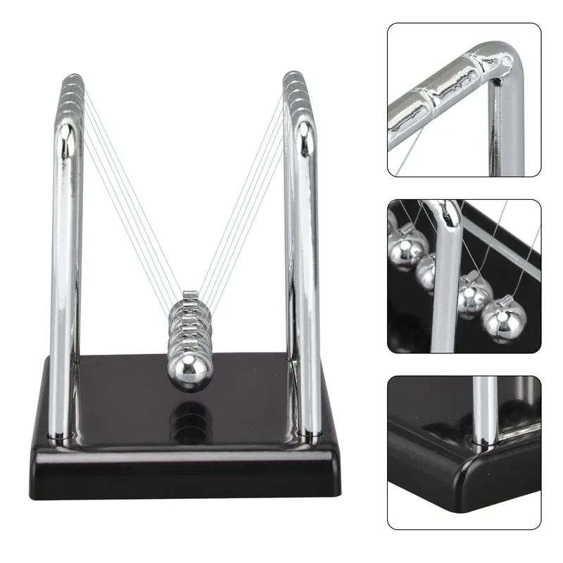 Newton Pendulum Balance Balls Perpetual Motion Desk Toy Physics Science Gifts Fidget For Anxiety Autism Stress Relief Gadgets 5