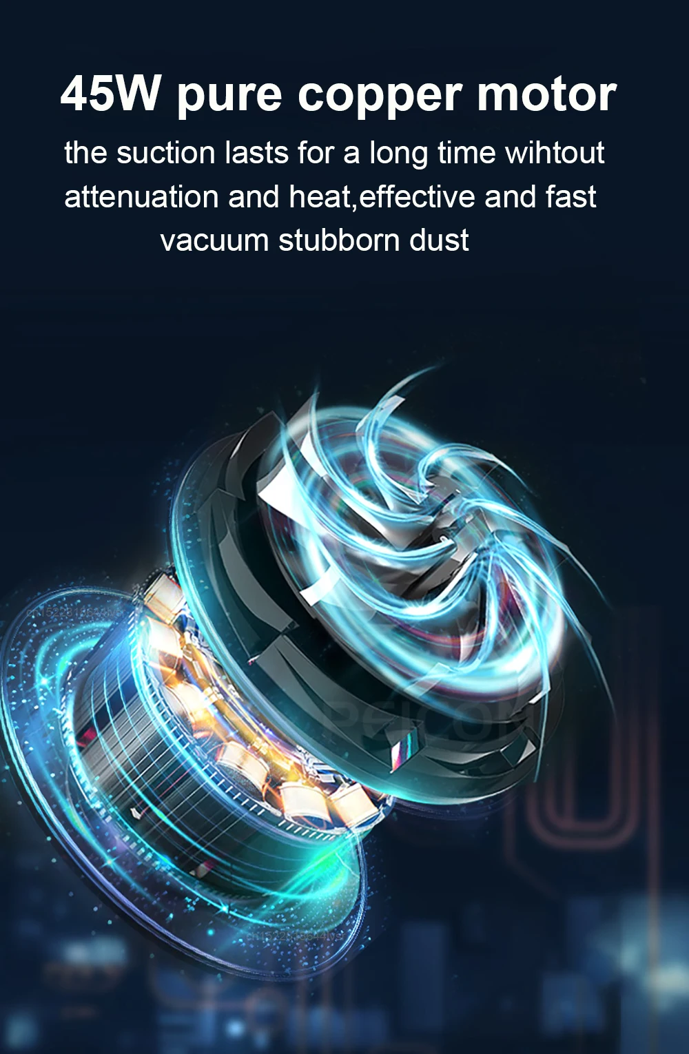 Description Picture 6 of itemVacuum Cleaner Wireless Handheld Powerful Vacuum Cleaners Portable Electric Sweeper Home Car Remove Mites Floor Dust Cleaner
