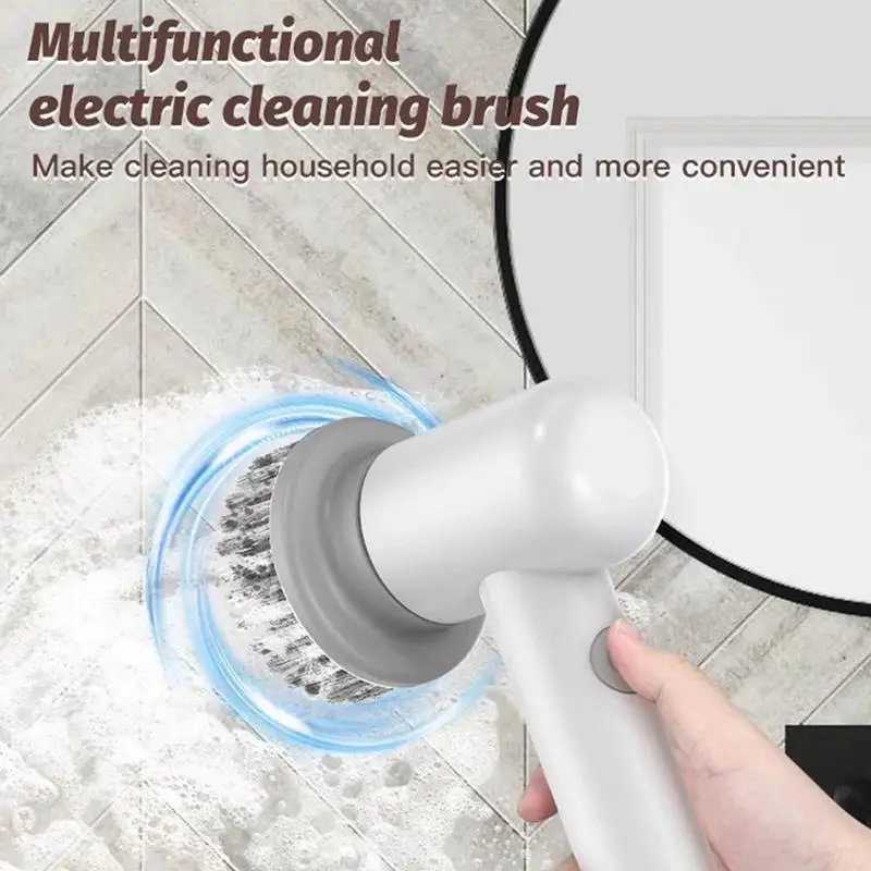 Electric Spin Scrubber Bathroom Sink Cleaning Gadget Bathtub Tile Brush With Replaceable Brush Heads For Kitchen Appliances 2 Electric Spin Scrubber Bathroom Sink Cleaning Gadget Bathtub Tile Brush With Replaceable Brush Heads For Kitchen Appliances 2