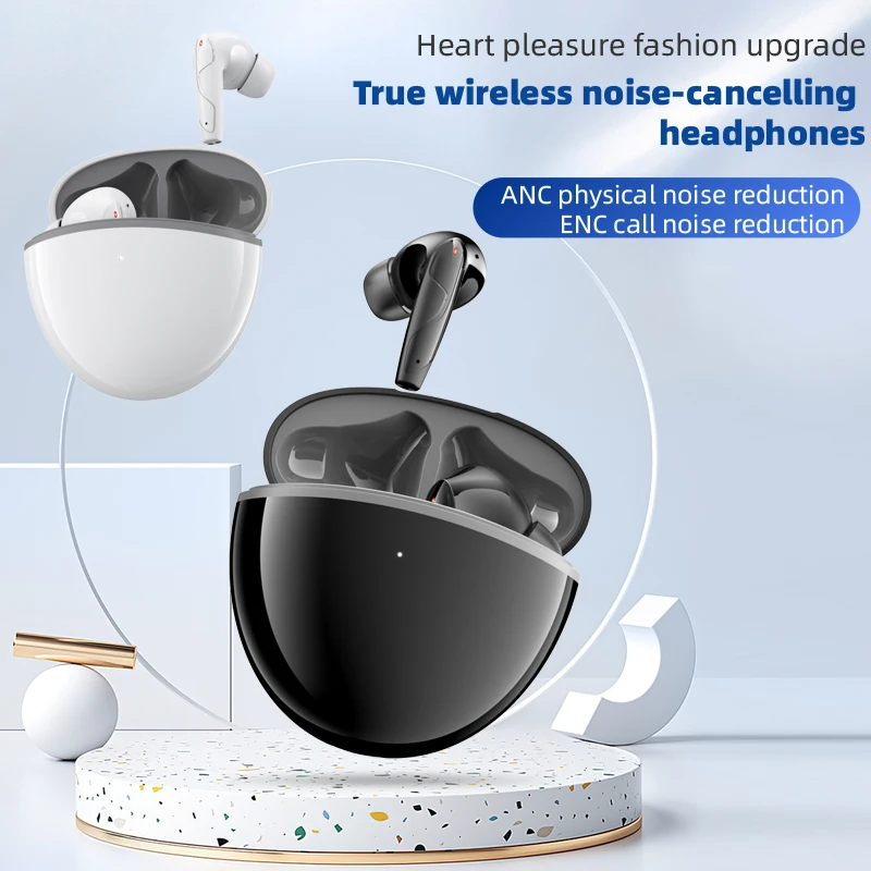 

Bluetooth 5.3 Wireless Headphones with Mic Sports Waterproof TWS Touch Control Dual Stereo Noise Reduction Headset Earbuds Phone