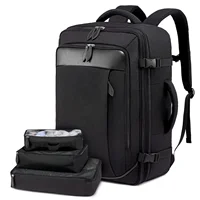 Travel Man Backpack 4 Sets Large Capacity Business Laptop Backpacks with Compartments Multi-functional Waterproof Bag Women 40L 6