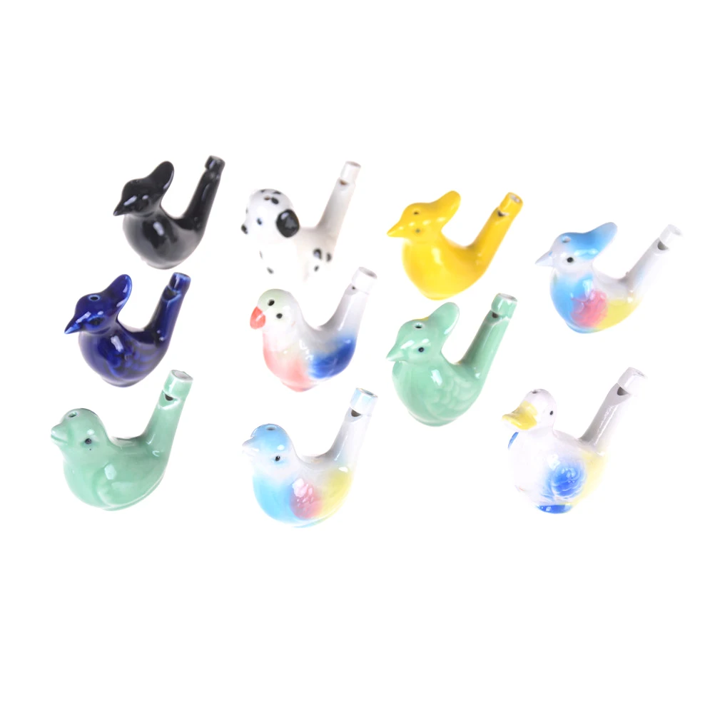 Hot Ceramic Bird Whistle Bathtime Musical Toy for Kid Musical Instrument Early Learning Educational Gift Toy