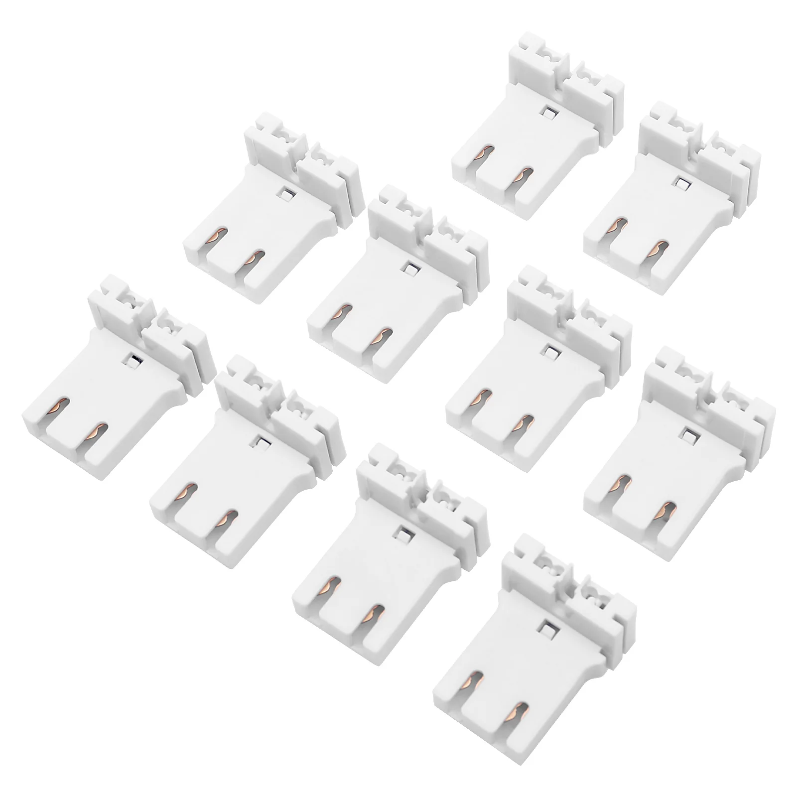 

10pcs Universal Fluorescent Lamp Holder Light Socket Plastic Lamps Holder