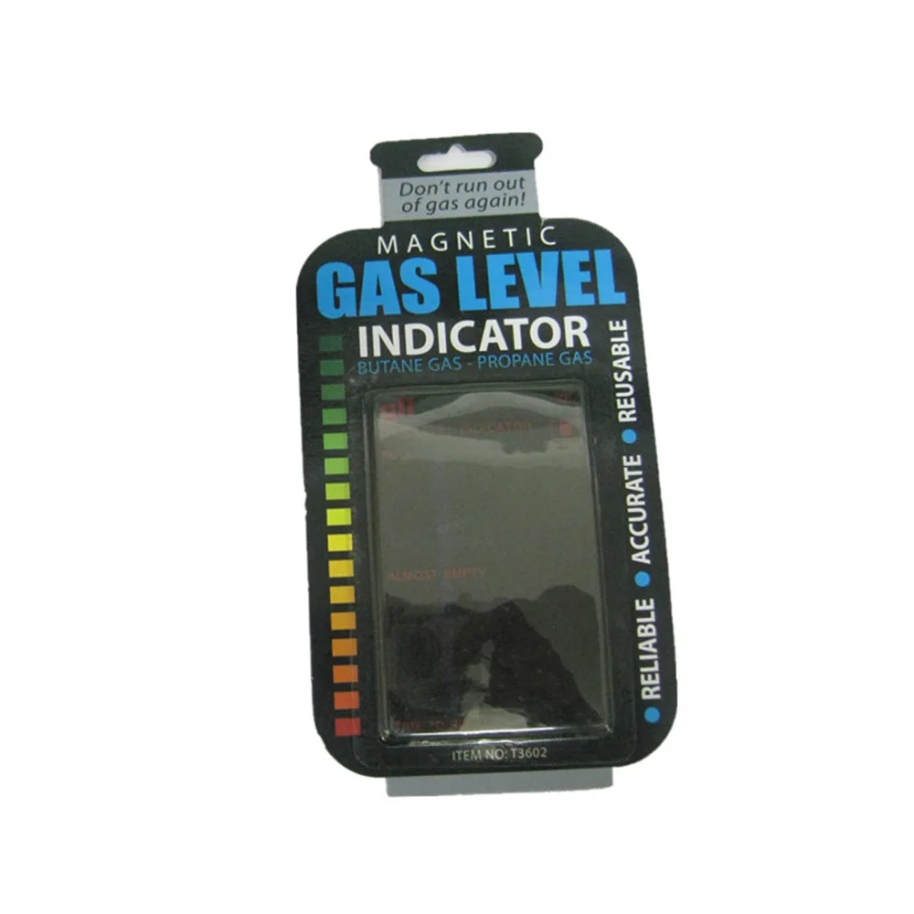 Gas Tank Level Indicator Propane Butane LPG Fuel Gas Tank Level Indicator Magnetic Gauge Bottle Temperature Measuring Stick Test Card