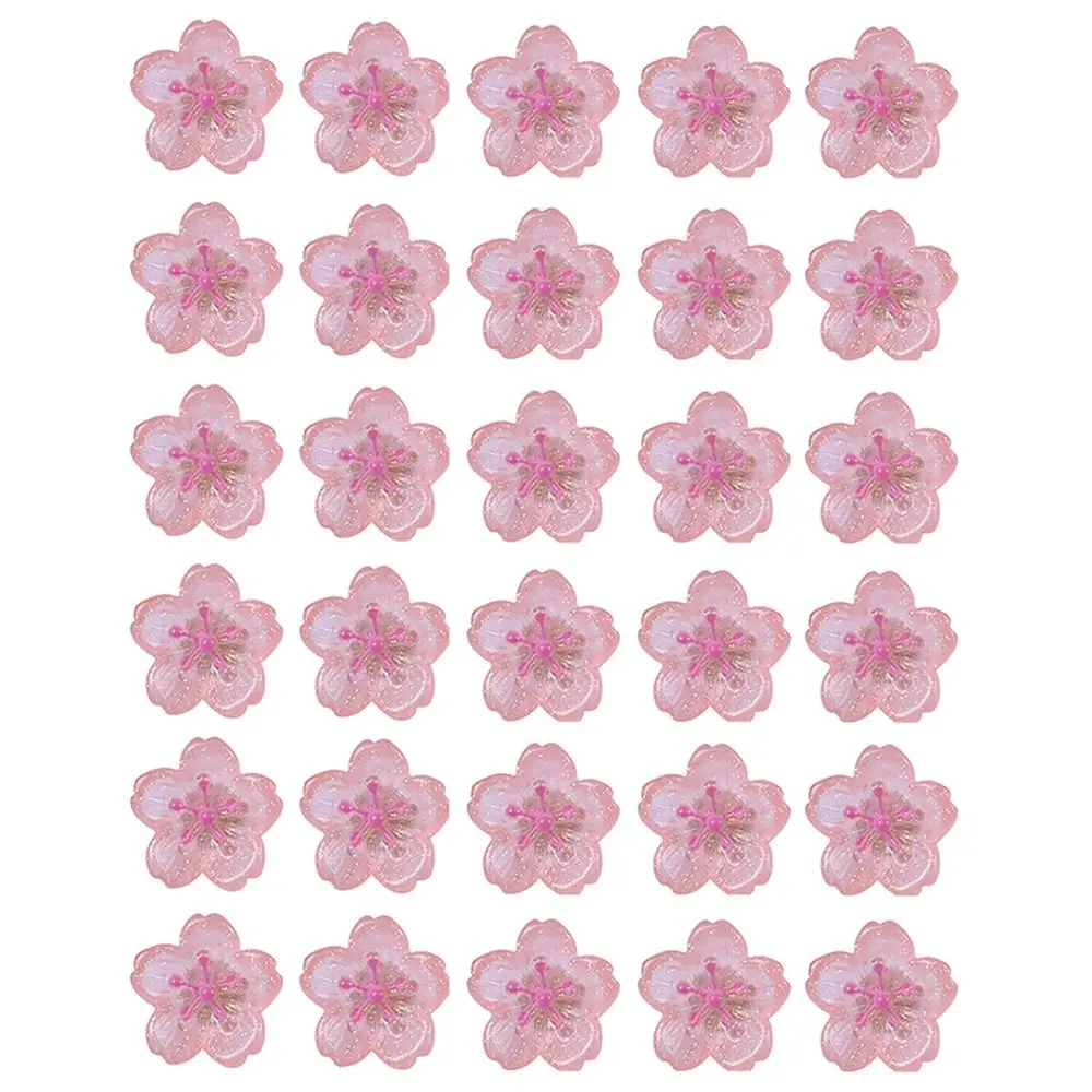 10/20/30Pcs 휴대용 크리 에이 티브 사쿠라 Pushpins DIY 3D 핑크 꽃 푸시 핀 재사용 가능한 귀여운 보드 푸시 핀 편지지