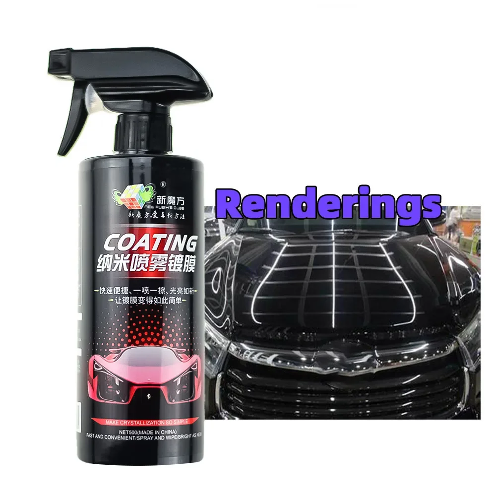 Premium 10H Ceramic Coating for Cars-Crystal Liquid Hydrophobic Coating, Nano Glass Plated, Waterproof Film and Polishing