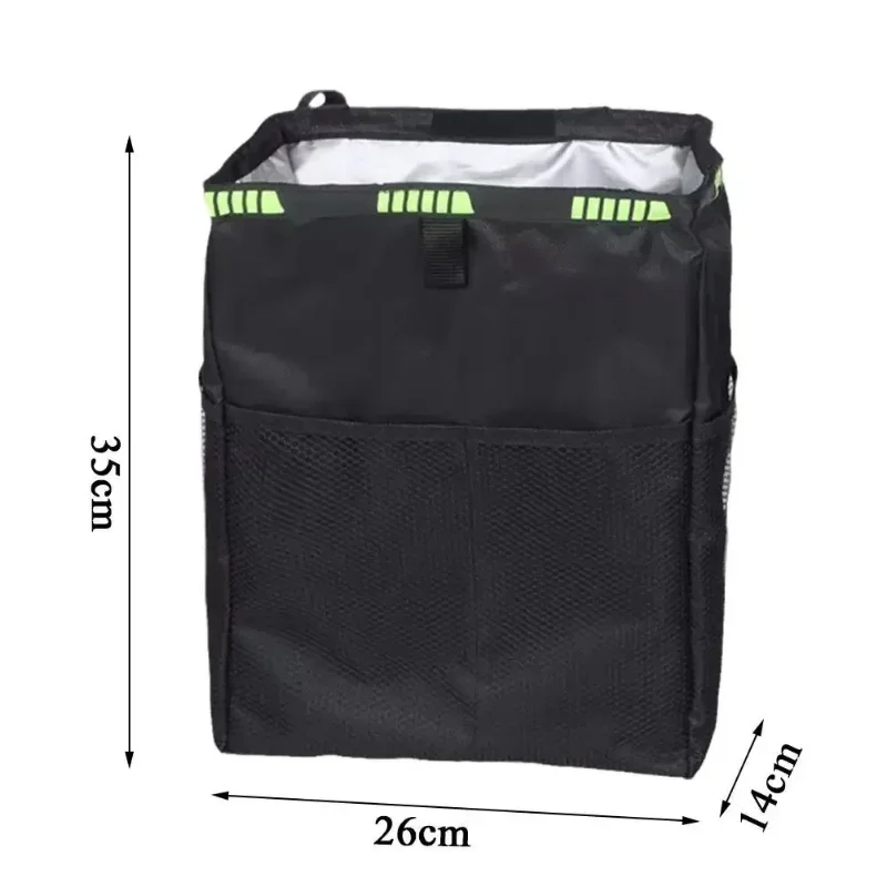 1 Pcs Car Waterproof Trash Bag Trash Can Garbage Waste Storage Bin Easy To Fold Large Capacity Can Receive Liquid