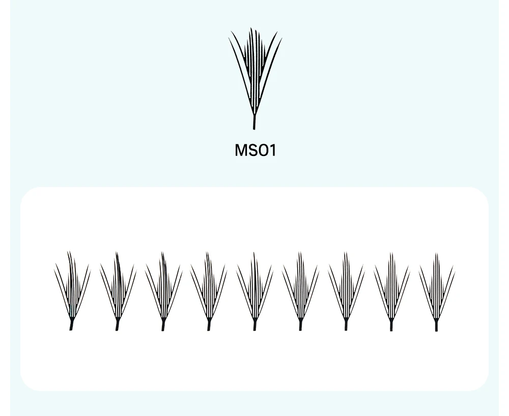 Pestañas NATUHANA Comic Spire, Curvatura C y D, Efecto Anime, Pestañas Suaves de Manga, Abanicos Preformados, Volumen Individual, Herramientas de Cosplay