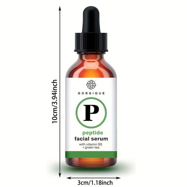 Peptide Serum For Face with Collagen Boosting Peptides, Amino Acids, Green Tea, Aloe and Vitamins B5 & E - Image 2