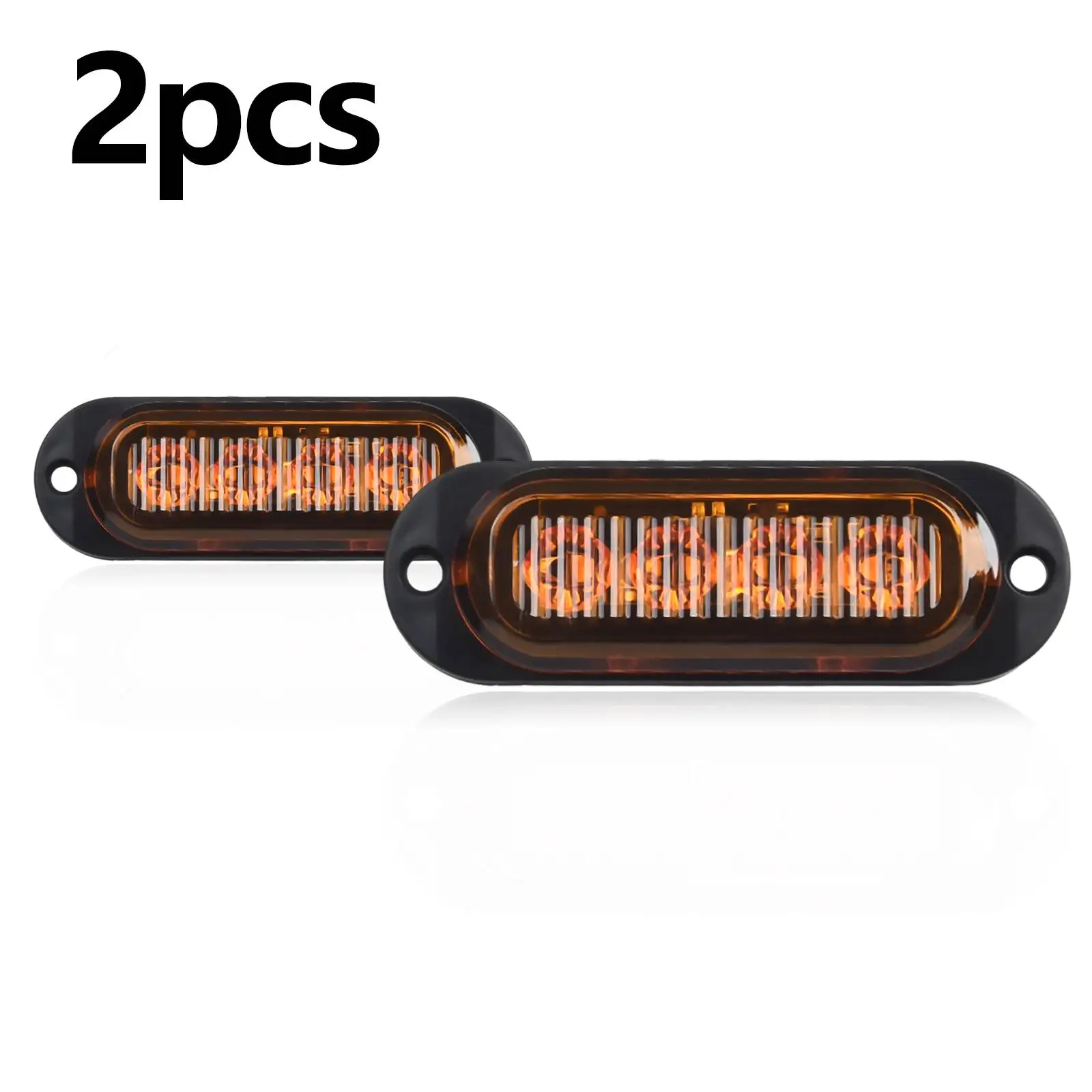 

LED Side LED Side Marker Lights 4pcs LED DC 12V-24V Lamp Indicator Parts Clearance Light Side Marker New Newest