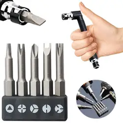 5Pcs Special-shaped Screwdriver Set 50mm U-shaped Y Shape Triangle Inner Cross Three Points Multifunctional Screwdriver Bit Tool