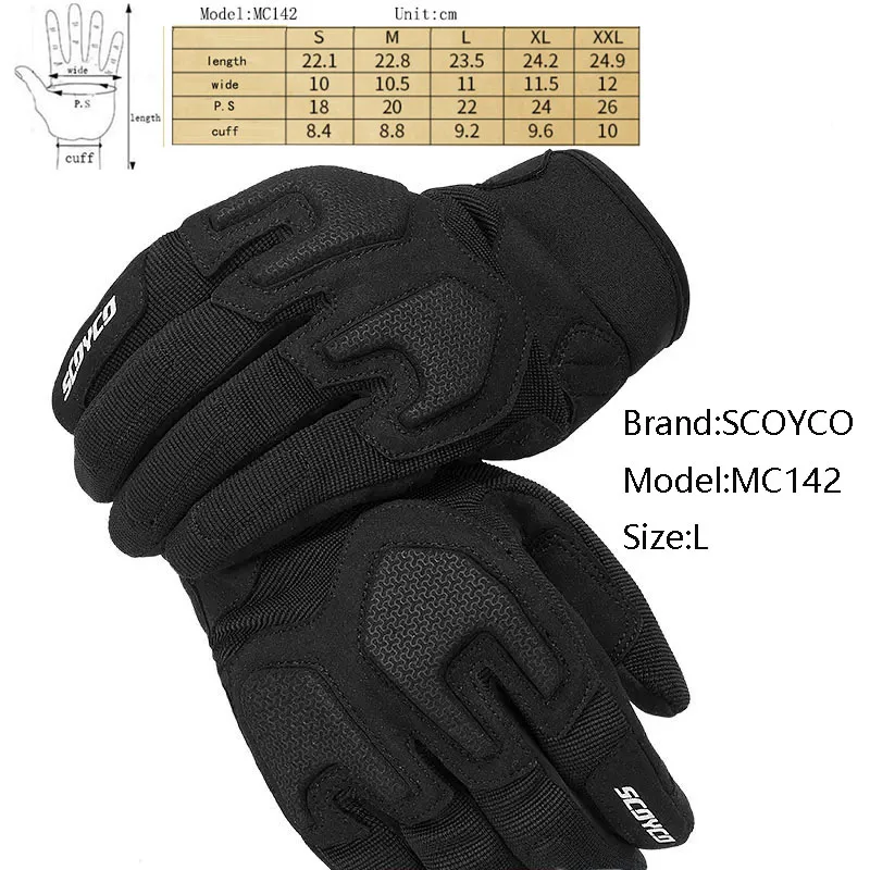 SCOYCO ������ ���� ������� �尩 TPU �� ��⼺ �޽�, ����ũ�ν� �׼�����, M L XL XXL