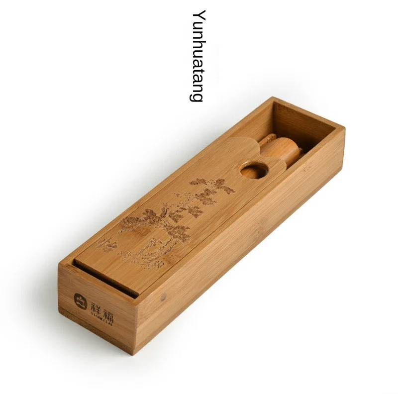 

Бамбуковая чайная церемония Tang Feng Song Yun, чайная ложка с зажимом для шести джентльменов, чайный набор для чайной церемонии, аксессуары, чайный набор из стали