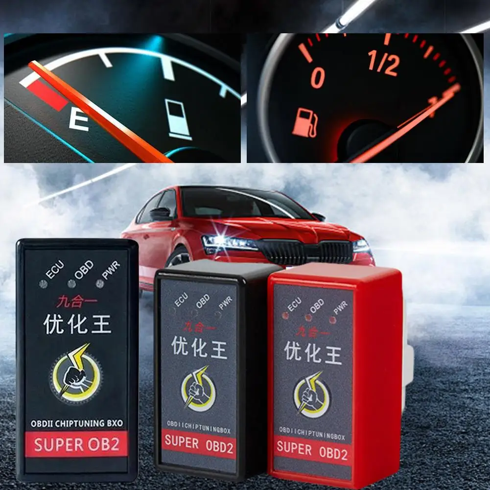 New Super OBD2 Nitro OBD EcoOBD2 ECU Chip Tuning Box Plug Car Fuel Save More Power Hot Upgrade With Switch