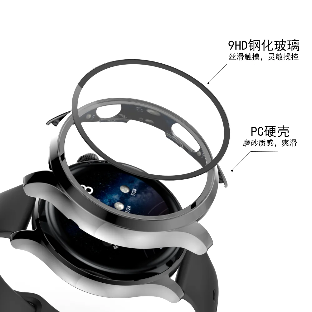 Premium Electroplated Case with Built-in Tempered Glass Screen Protector