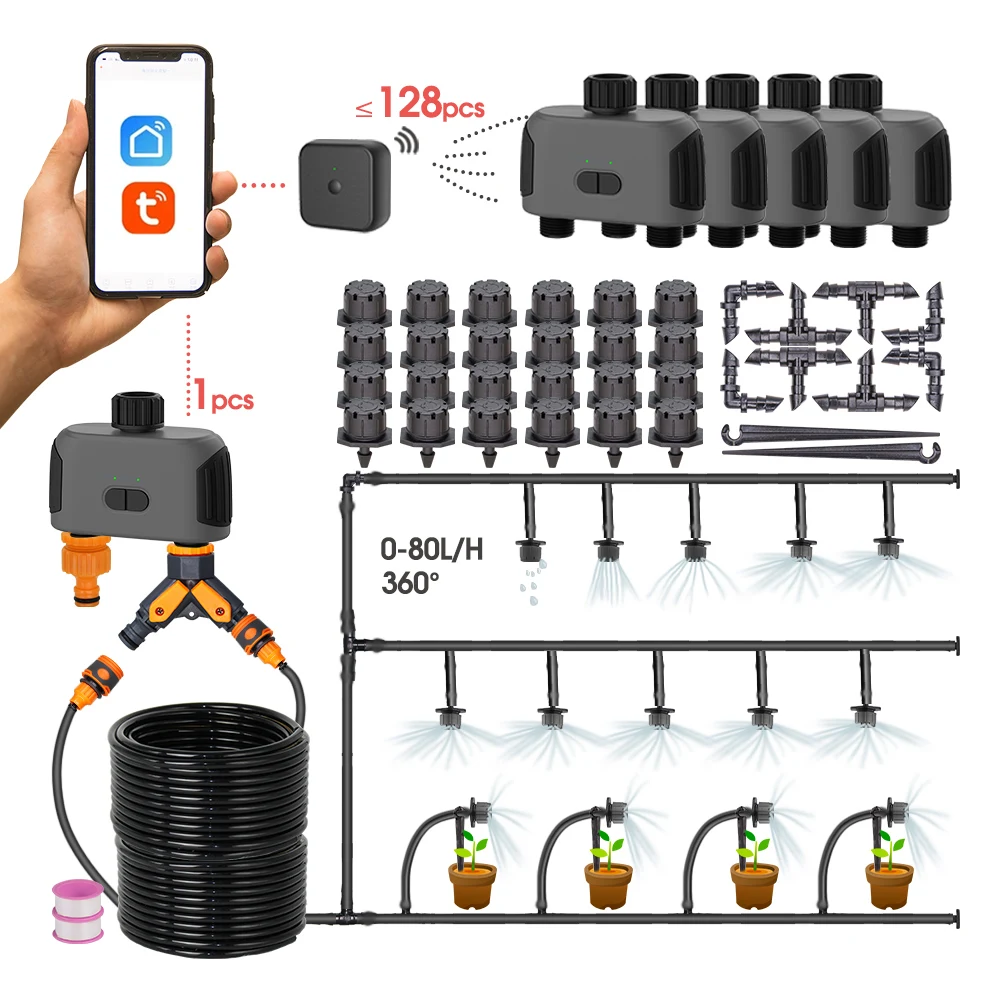 50-5M-Drip-Irrigation-System-Wireless-Wifi-Bluetooth-compatible-Garden ...