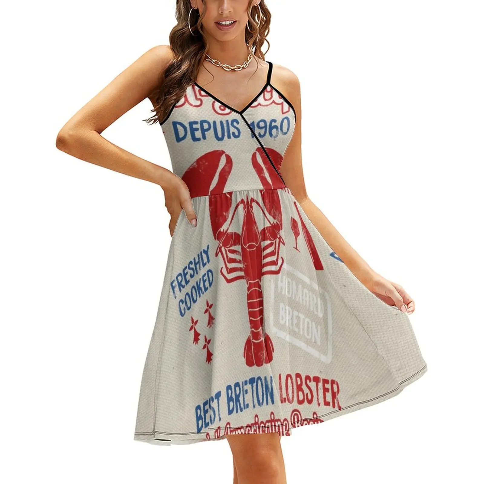 

Le St-Jacques Lobster Shack Sling Dress sexy short dresses daring cute dress