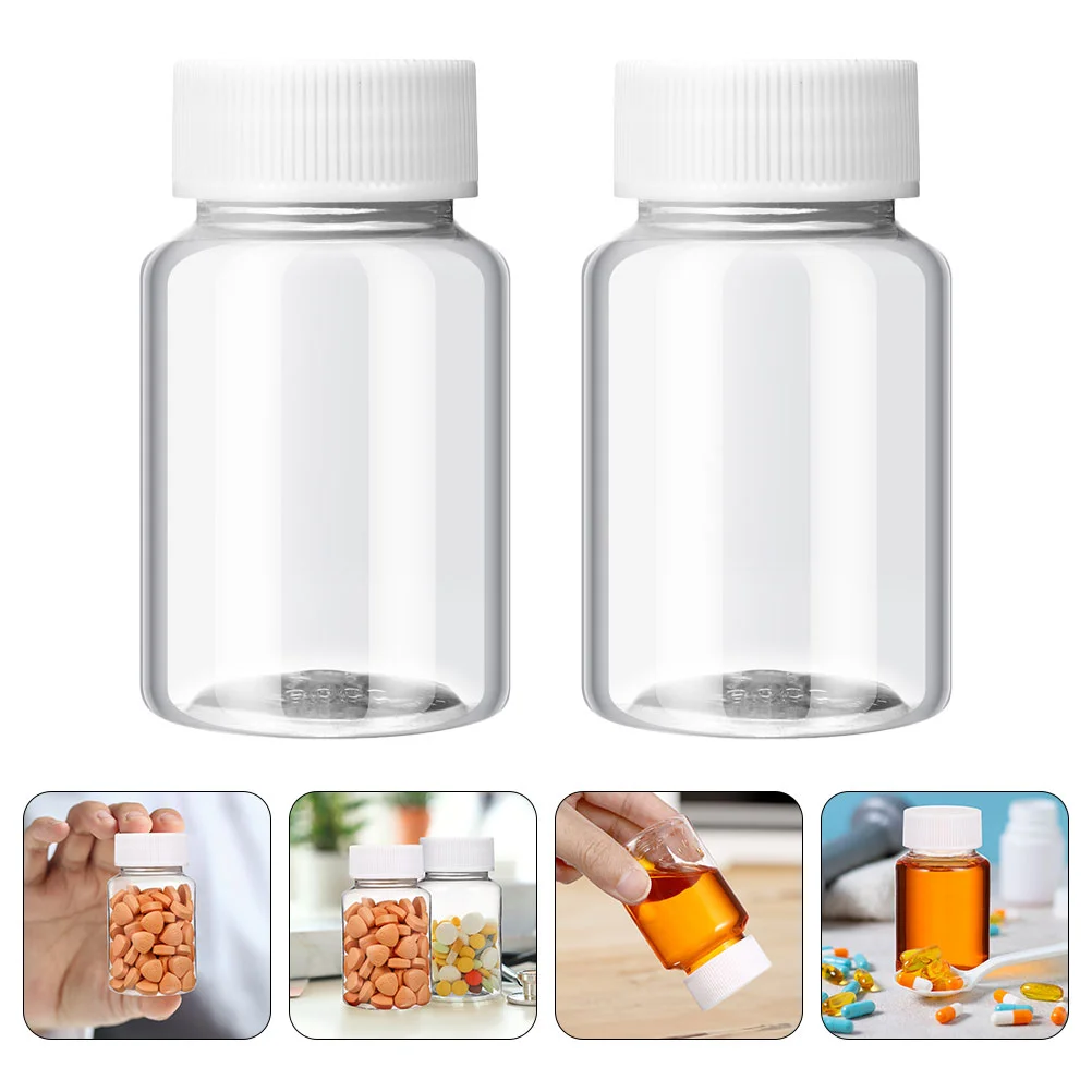 

12 Pcs Storage Container Refillable Bottles Travel Containers Small Plastic Size Liquid Medicine with Caps