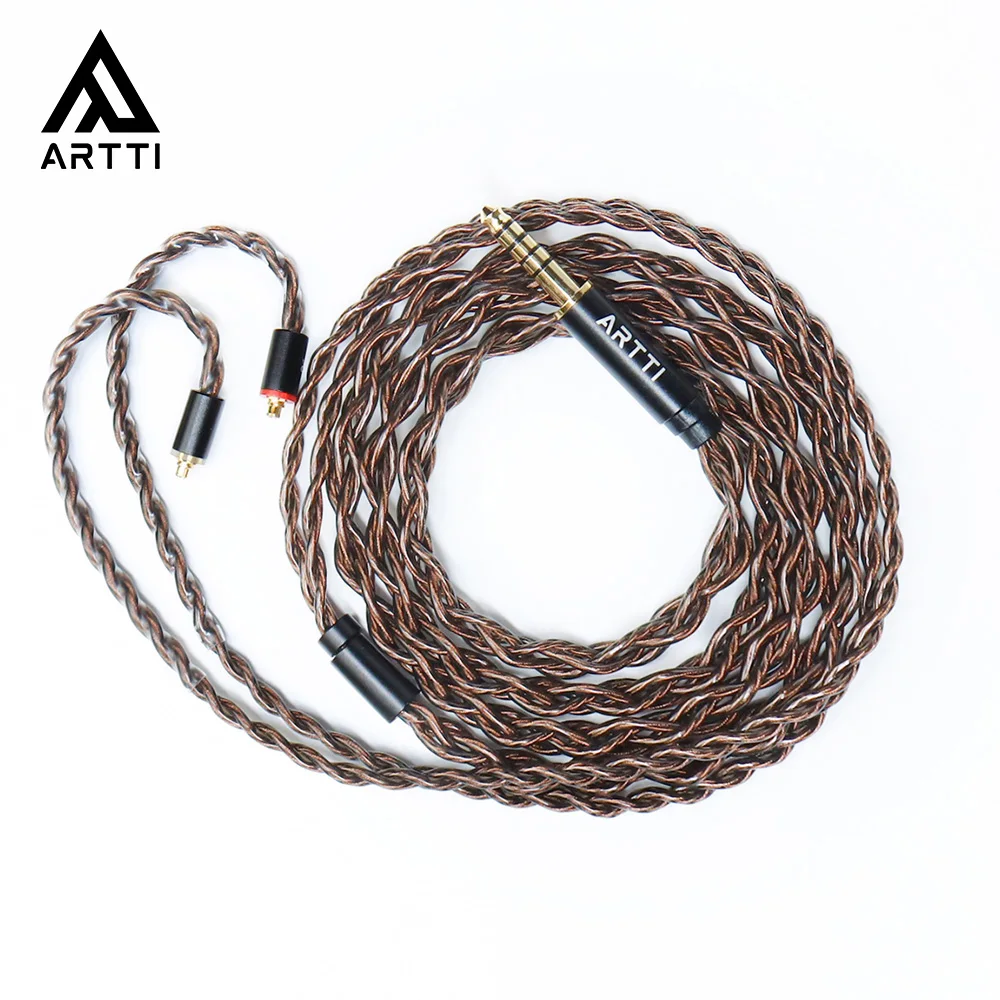 

Кабель для наушников ARTTI A1, Hi-Fi, 4 ядра, MMCX/0,78 мм, 2 контакта, 3,5/4,4 мм