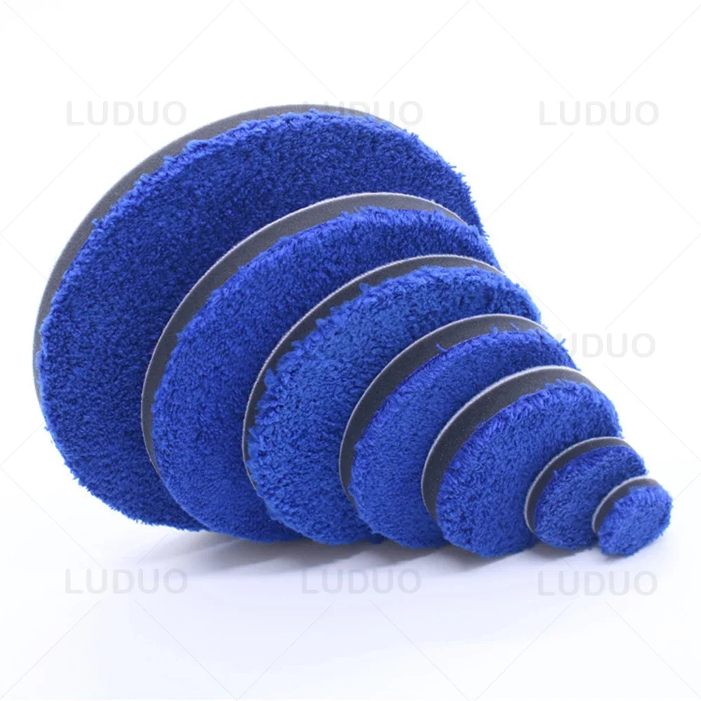 2/3/4/5/6/7inch Microfiber Polishing Pad For Cars Body Polish Wax Buffer Pad Wash Cleaning Micro Fiber Polishing 2