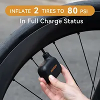 AIRBANK AS100 Mini pompe à vélo Portable gonfleur d'air Rechargeable 100PSI type-c accessoires de vélo pour pneus de vélo Schrader Presta 5