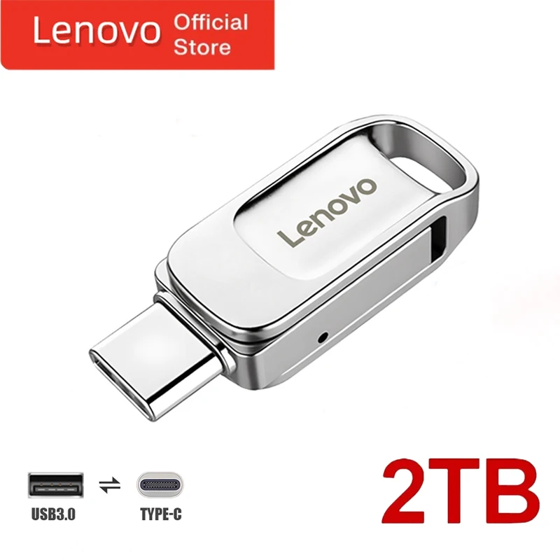 Lenovo 2Tb Metal Usb3.0 Flash Drives 1Tb Pendrive Ad Alta Velocità 512Gb Usb Drive 128 256Gb Memoria Usb Flash Disk Per Computer Phone