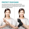 Copper Arthritis Compression Gloves Rheumatoid Arthritis Pain Relief Swelling Fingerless Glove for Computer Typing Joint Support 5