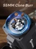 STARSEEKER E55 Electric Coffee Grinder 55MM Espresso Cone burr Stepless Fineness Adjustment Cold Brew Bean Grinder Black Sliver 3