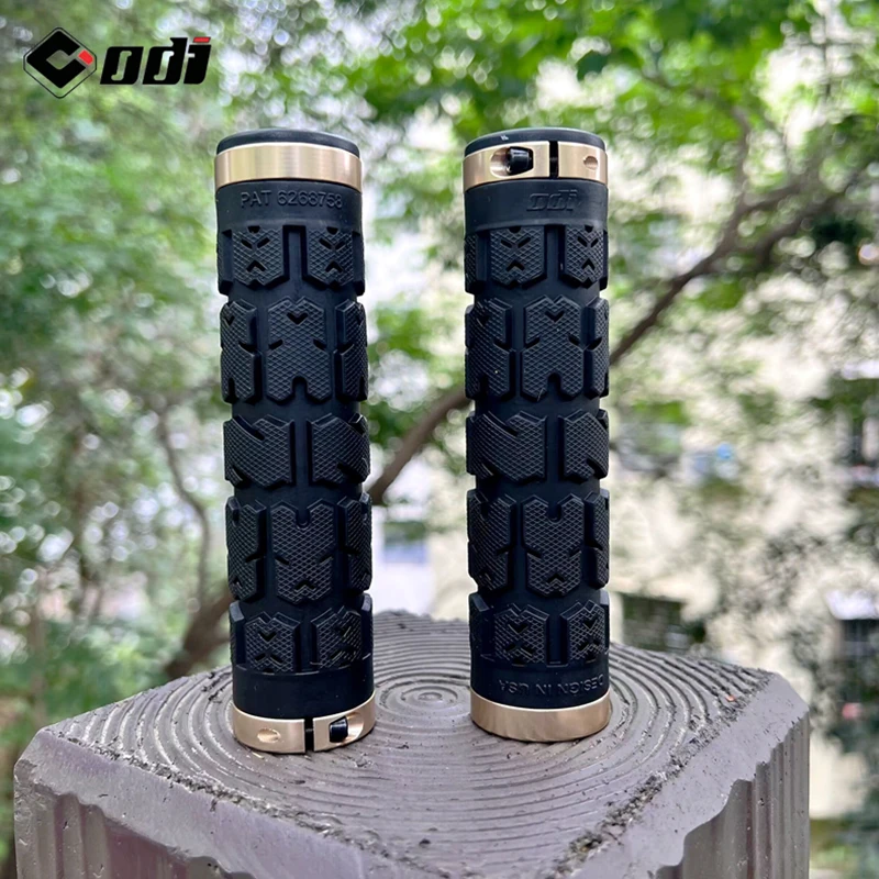 

ODI RG01 MTB Lock-on Handlebar Grips Anti-Slip Shock Absorption Handle Cover Double Locking Handle Grip for Mountain/Road Bike