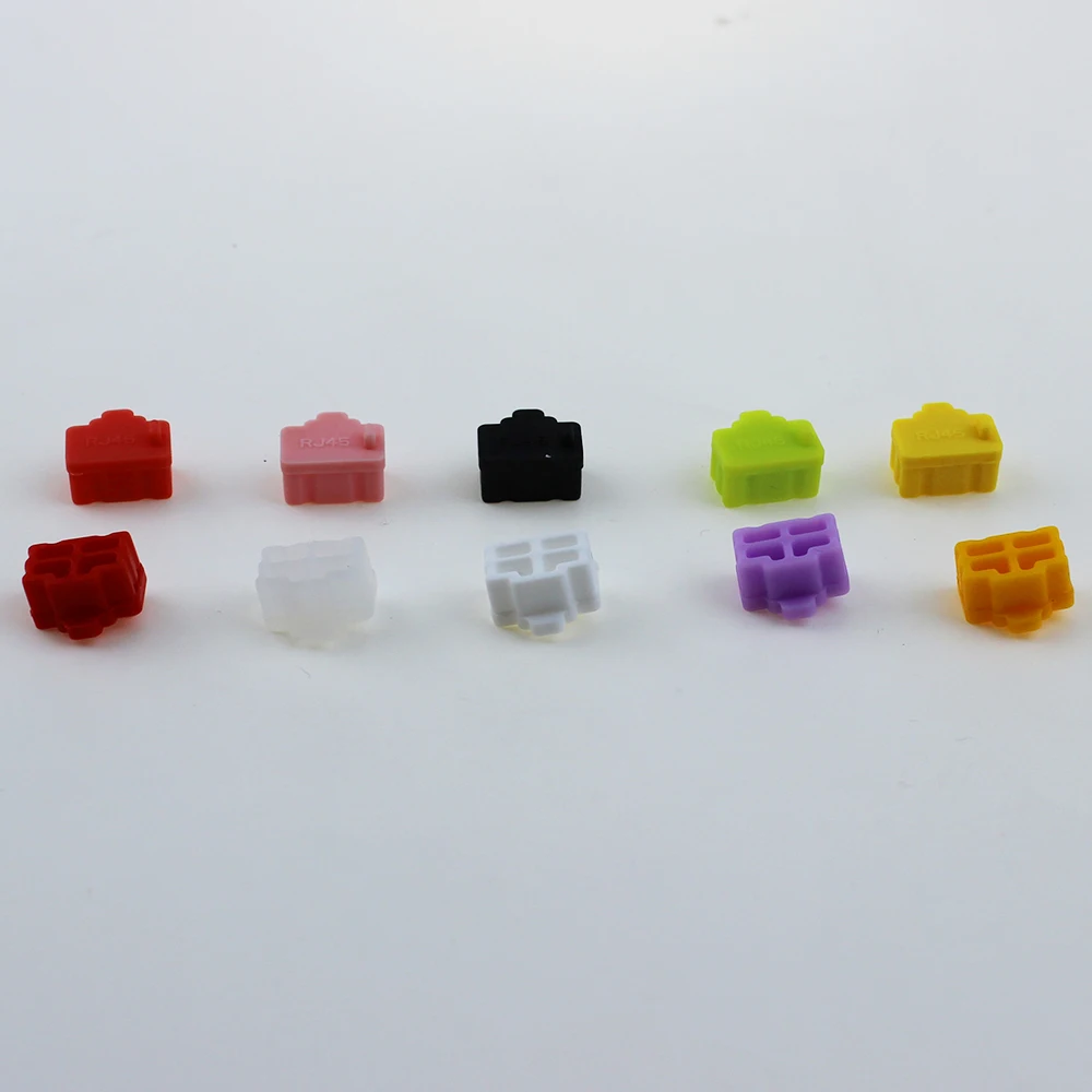 10 Pieces / Set Color Silicone Plug Laptop Dust Plug Network Cable Port RJ45 Interface Network Port Rubber Protection silicone laptop dust plug