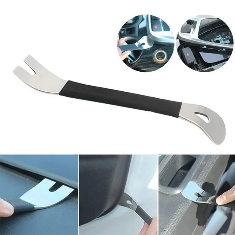 Multifunctional Stainless Steel Durable Two-end Trim Removal Level Pry Tools Car Door Panel Terminal Fastener Remover Tool