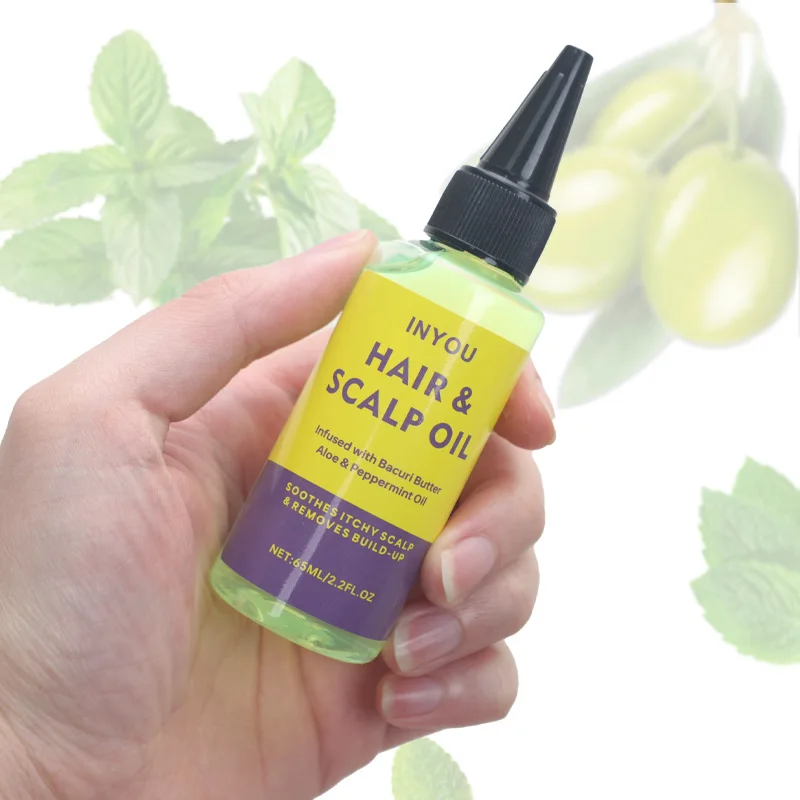 Antipruritic Oil Soothes Itchy Scalp and Removes Build-up Hair and Scalp Oil Infused with Bacuri Butter