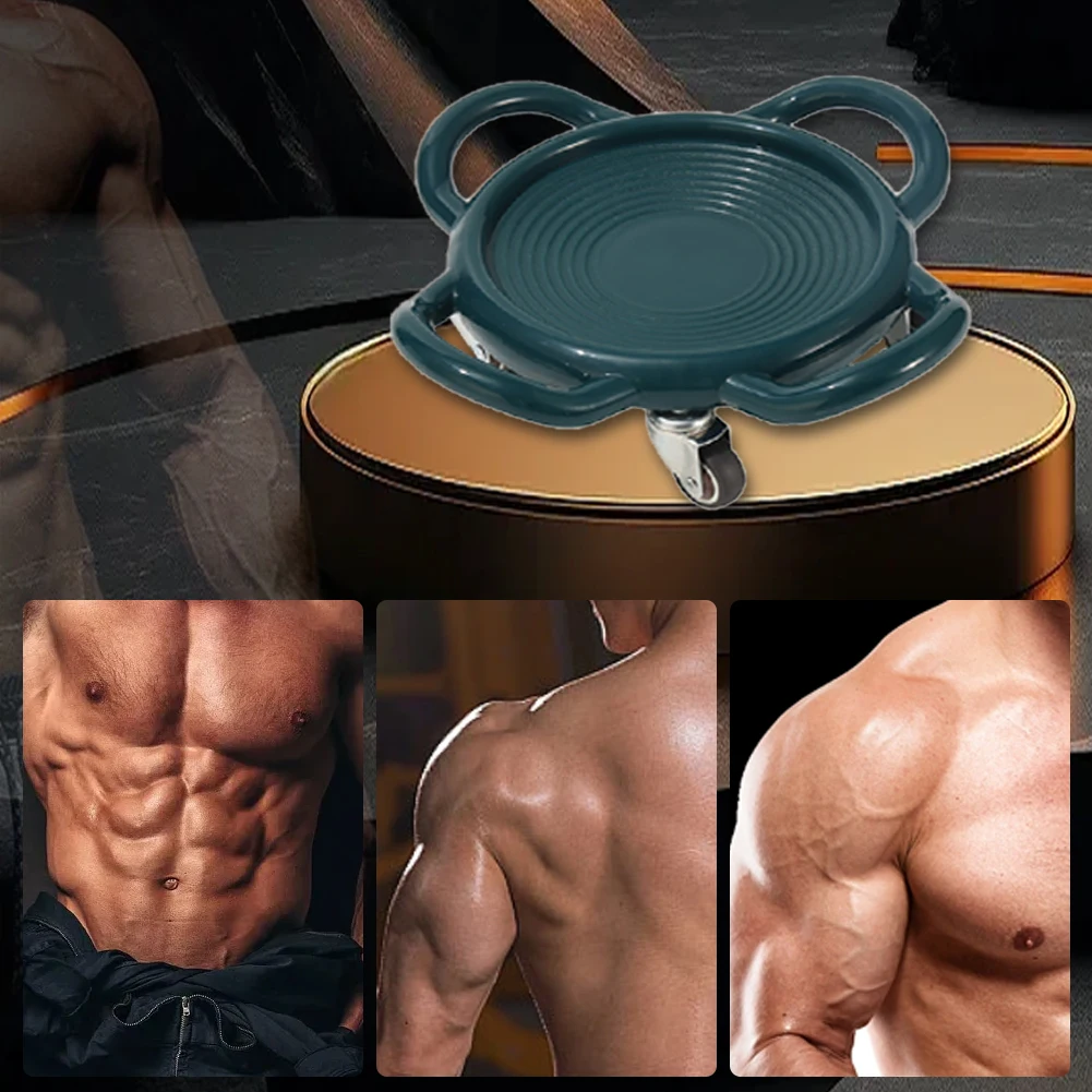 Ab Roller Sliding Disc Abdominal Training Machine with 3 Kneel Mat Abdominal Sliding Board Multifunction for Gym Home Training