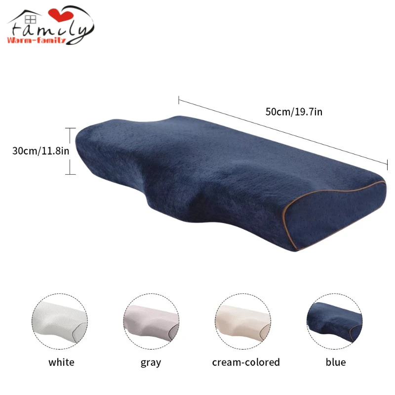 

Hot Butterfly Shaped Memory Pillows Relax The Cervical Spine Adult Slow Rebound Foam Pillow For Sleep