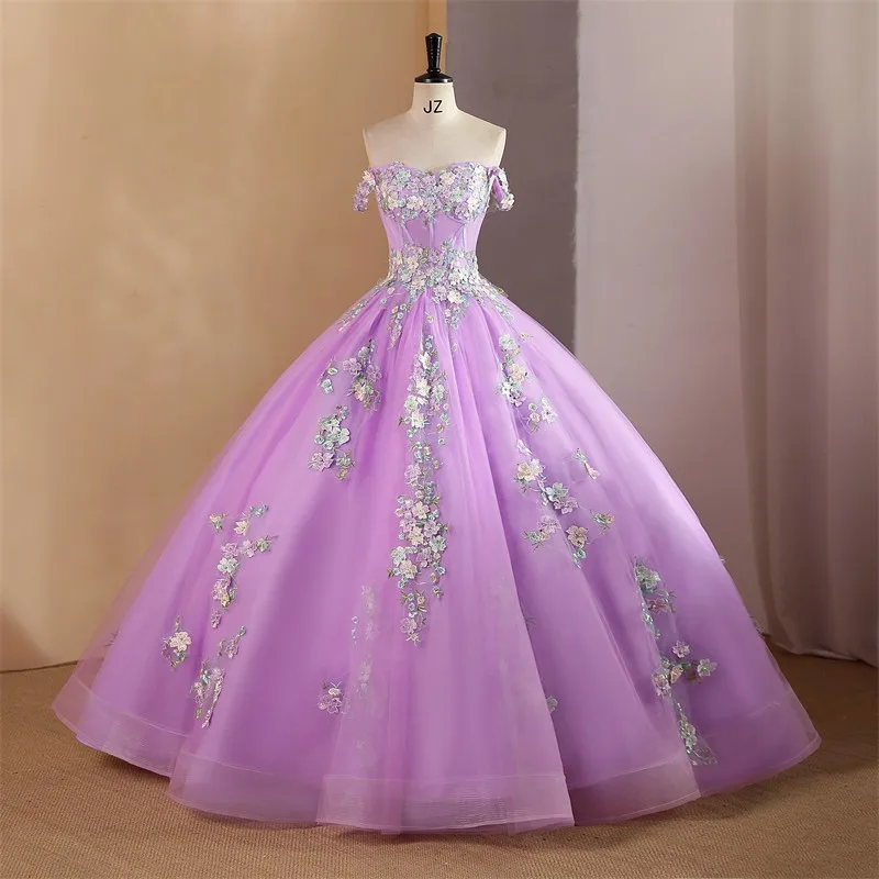 생일 파티 퀸시네라 드레스, 클래식 레이스 볼 가운, 공식 무도회 졸업 원피스, Sonhar Vestidos 2024, 신상 2 웨어..