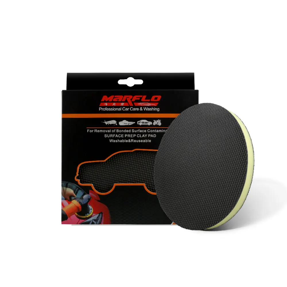 160mm Car Wash Mud Magic Clay Bar Pad Car Clean Sponges Paint Care Detailing Auto Polishing Pad Marflo Waxing Applicator
