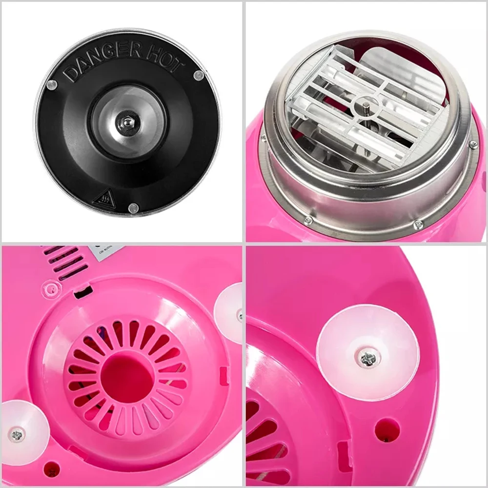 WHDPETS Cotton Candy Machine Professional 110V/220V Electric EU/AU/US/UK Plug Automatic Portable Cotton Sugar Machine Maker