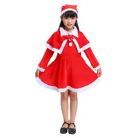 Costume de fête de noël chaud pour enfants d'hiver, manteau, pantalon, chapeau et couvre-chaussures, costume de jeu de rôle du père noël pour garçons et filles, Chri 5