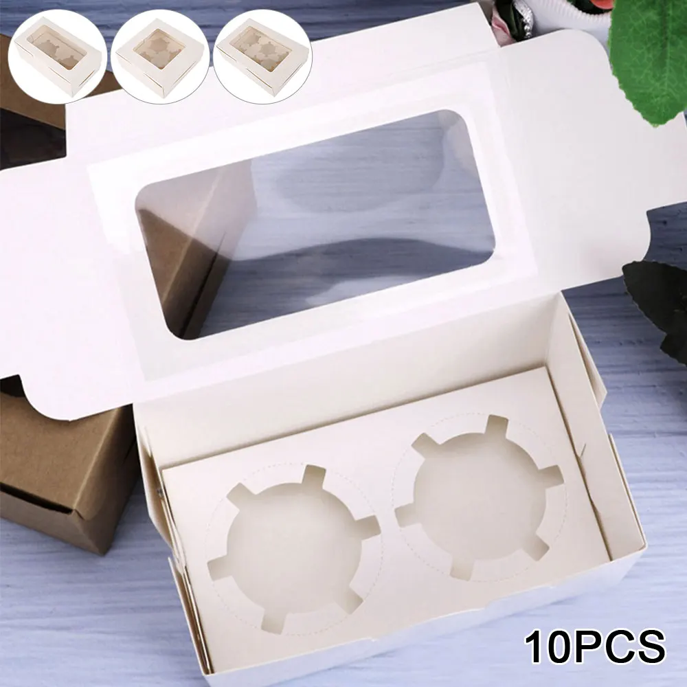Cupcake Boxes with Inserts, Clear Window Cake Boxes, Cupcake Carrier with 2/4/6 Holes, ... - SKU CBI00913 - UGI Packaging