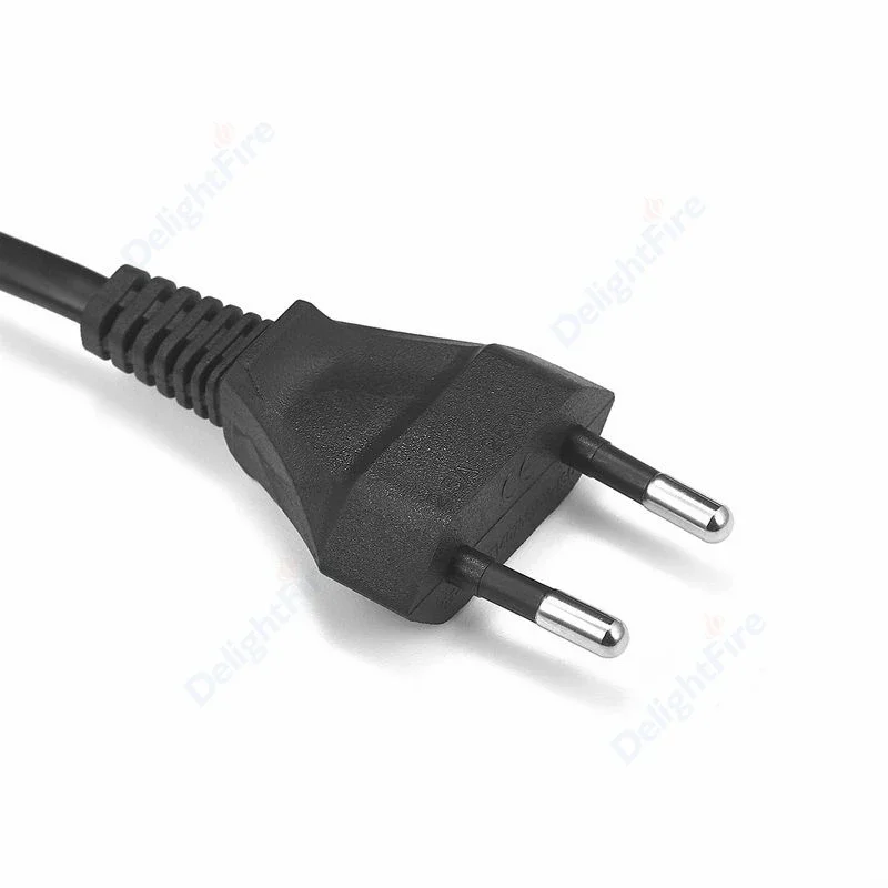 미국 EU 플러그 교체용 전원 케이블 0.5m 1.5m 3m 220V 전기선 유로형 연장 코드 램프 베이스 전원 공급 소켓용