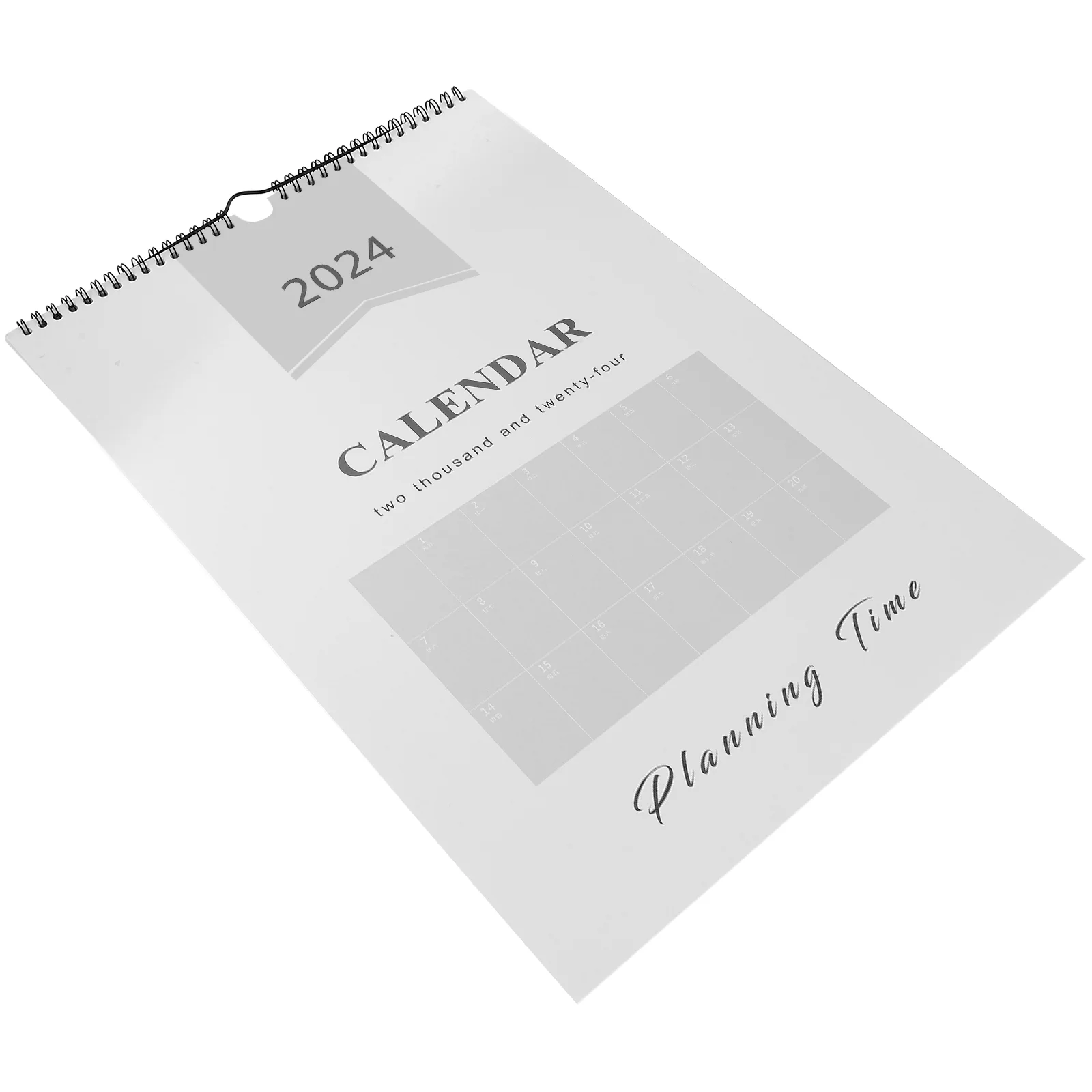 

2024 Wall-mounted Calendar A3 Planner Work Punch (Happiness Edition) (20239-202412) Delicate Small Monthly Paper Office Daily