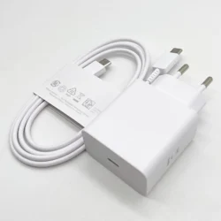 Samsung 60W PD Power Adapter with Super Fast Charging and Type C Cable - White EU and Cable