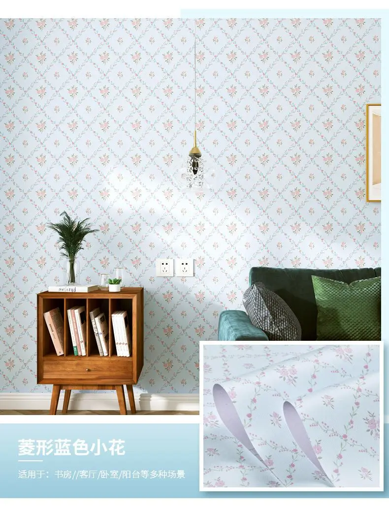 flores pastorais quentes, sala de jantar, decoração de parede adesivos