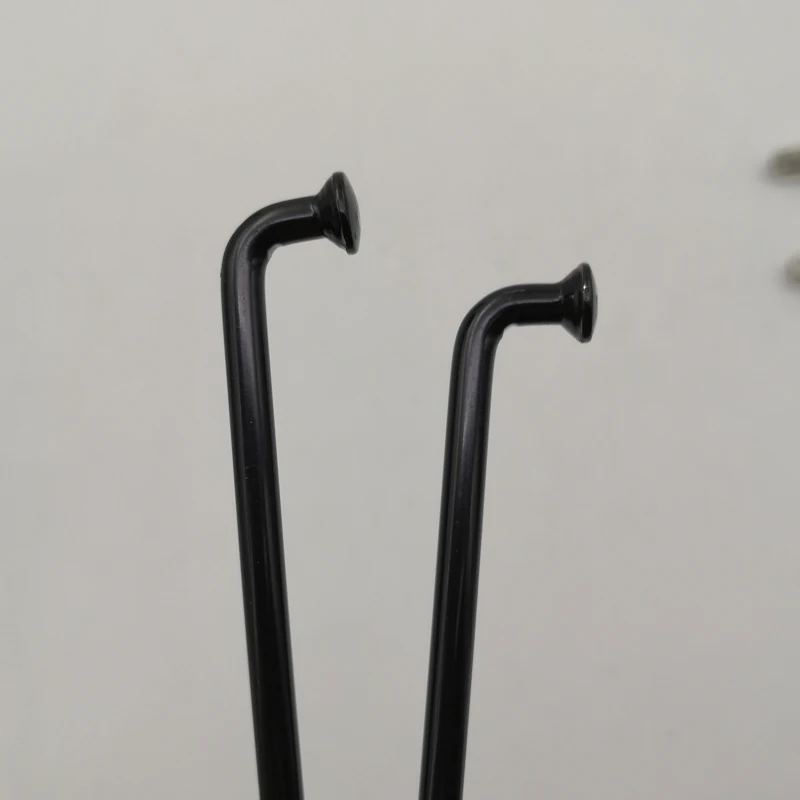Diameter 4.0 mm 8 G 304 Stainless Steel Material Motorcycle Spokes J-bend Cylinder Black Color Motocross Spoke With Black Nipple