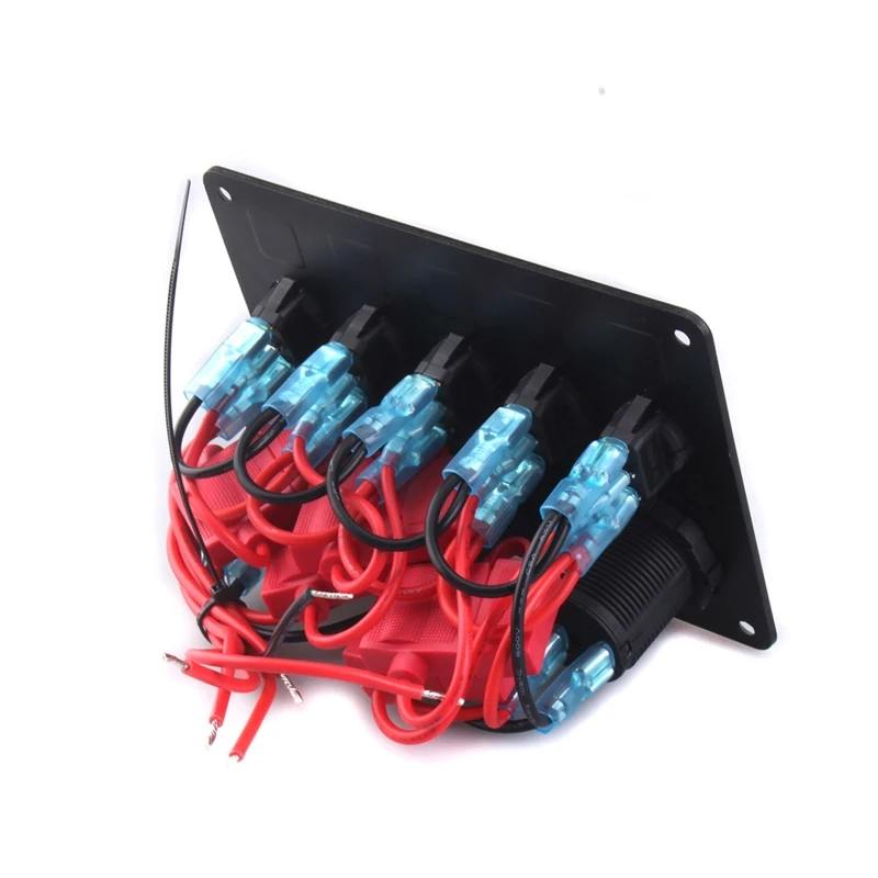 

5 Position On/off Socket Panel USB Power Socket for Trucks Ships
