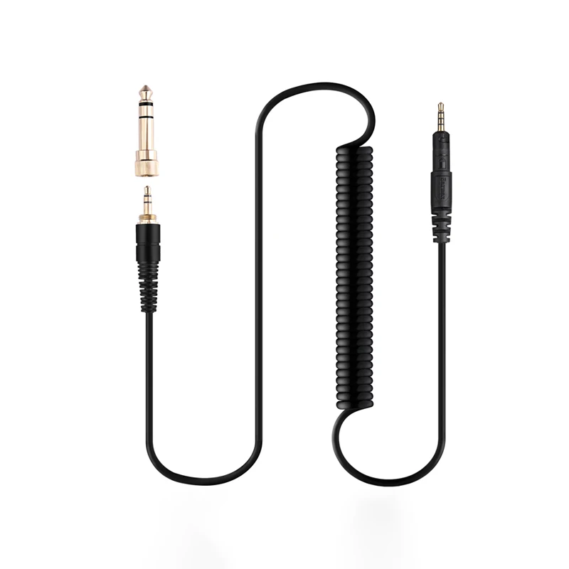 

For Audio Technica ATH-M50X M40X M70X M60X HD598 HD2.30 HD400pro Replaceable 6.5mm Large Plug to 2.5mm 3m Spring Headphone Cable