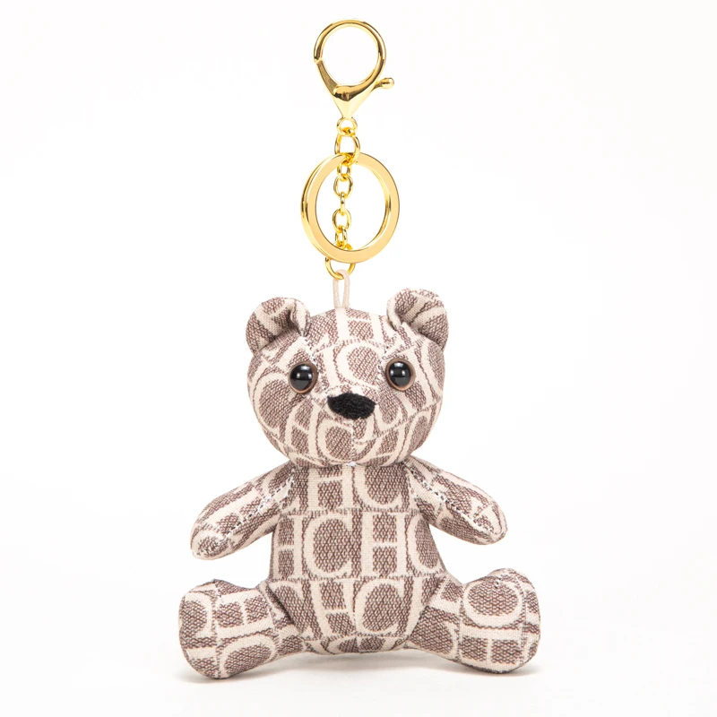 Fashion Classic Vintage Luggage Accessories Little Bear Pendant with Keychain