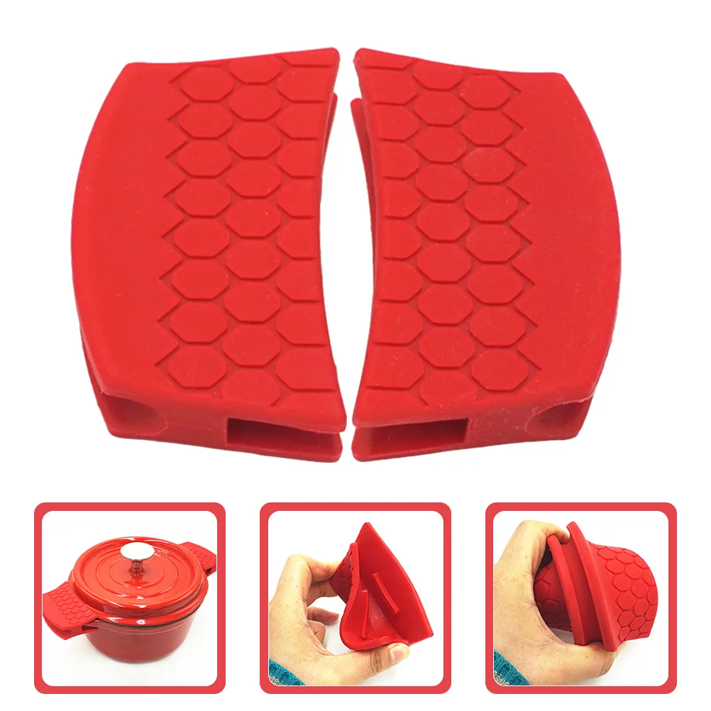 

High Temperature Resistance Anti-scalding Pot Ears Silica Gel Assist Handle Holders