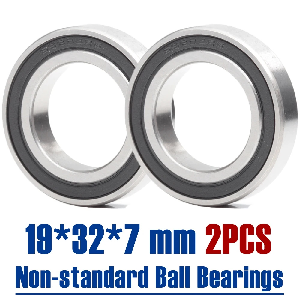 Non-standard ball bearings 19*32*7 mm 2 PCS for bicycle hub miniature ball bearings,bicycle ball bearing